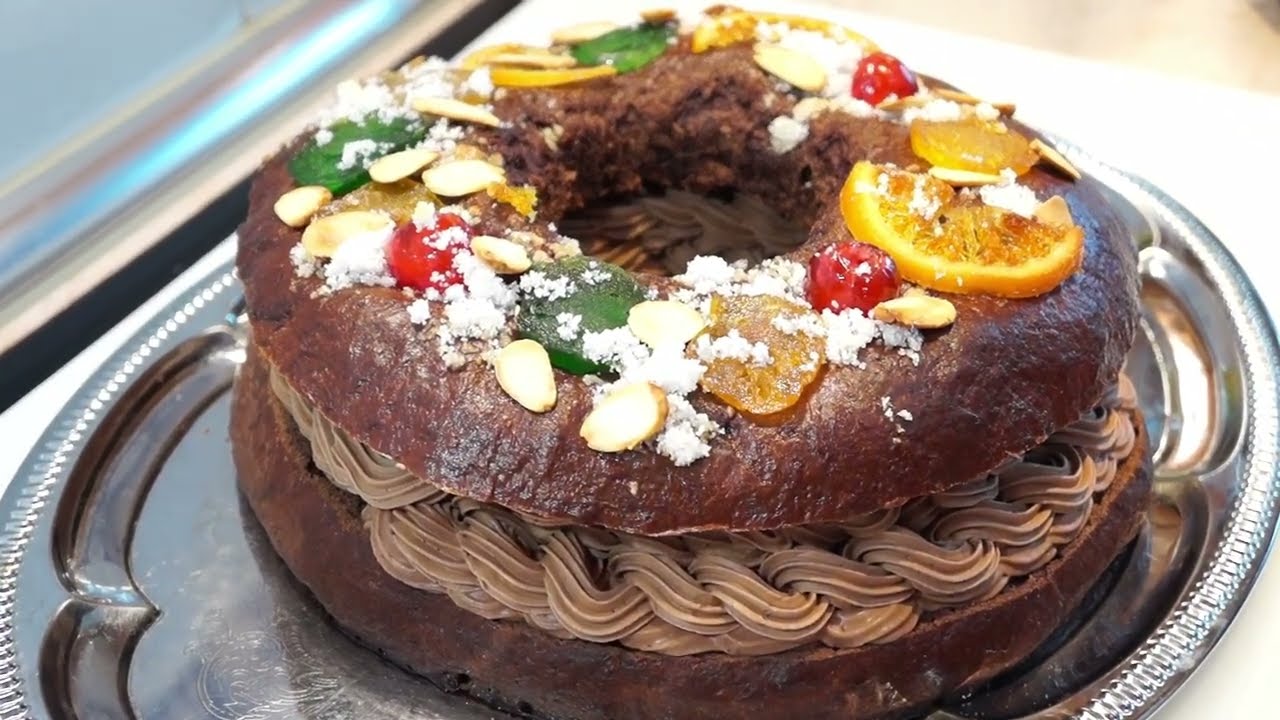 ROSCÓN DE REYES DE  CHOCOLATE RECETA MUY FÁCIL QUE TE ENCANTARÁ SIN MASA MADRE