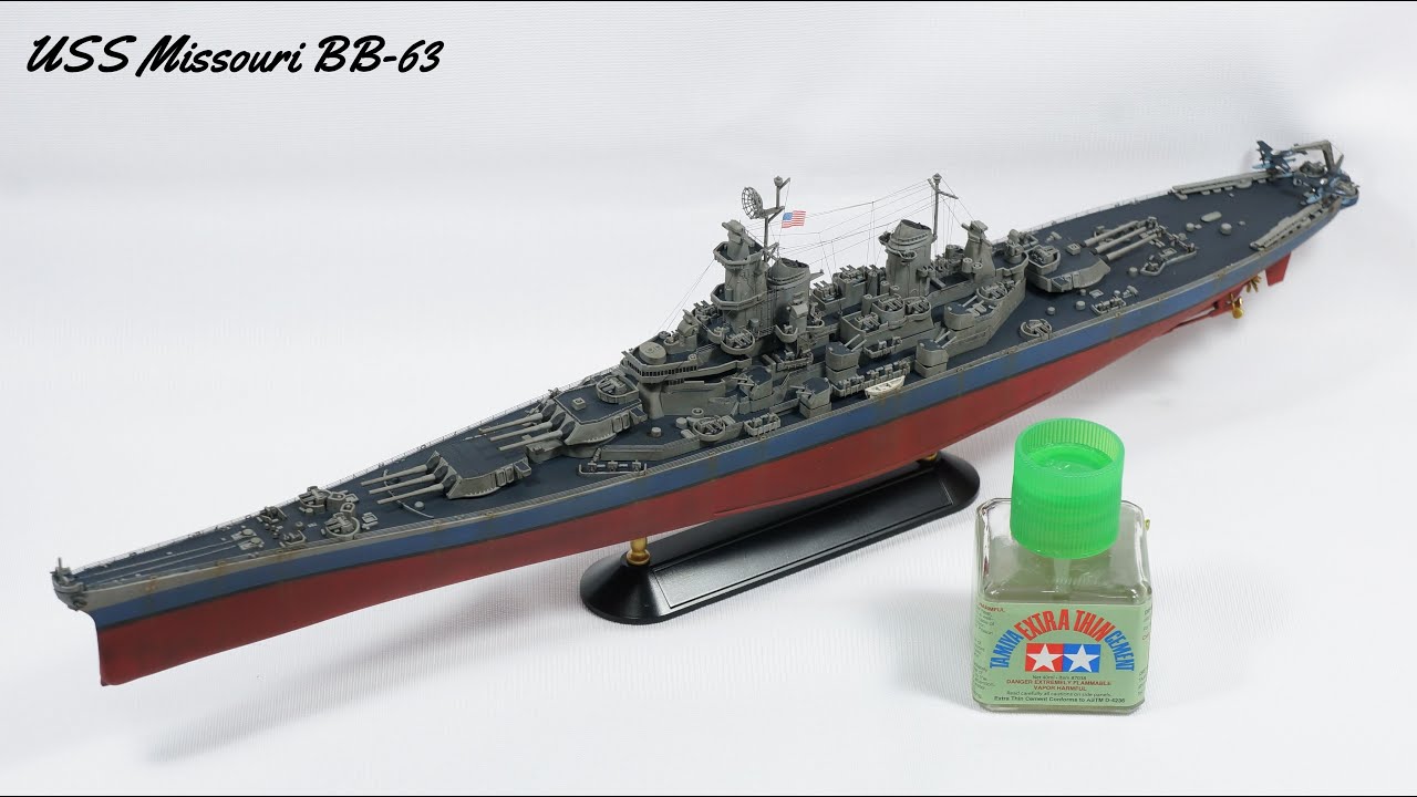 전함 프라모델 USS Missouri BB-63 1/700 - Academy 제작