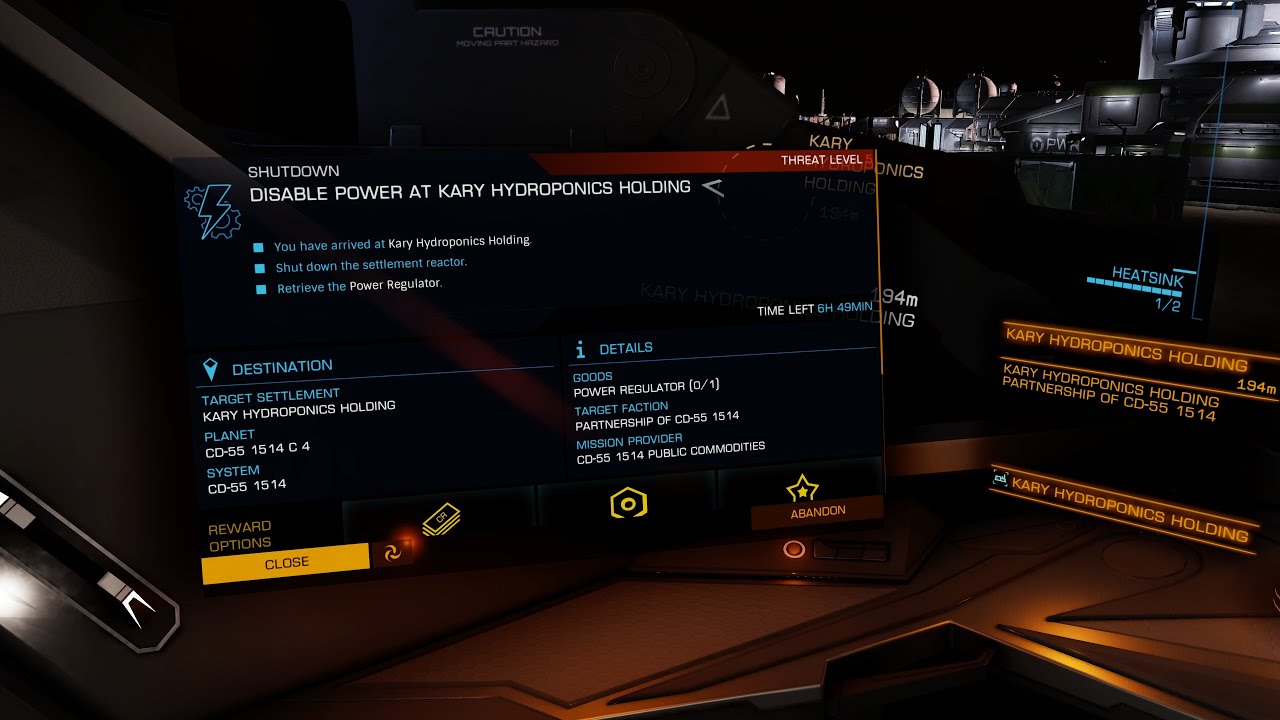 Elite Dangerous Odyssey - Disable Power Mission