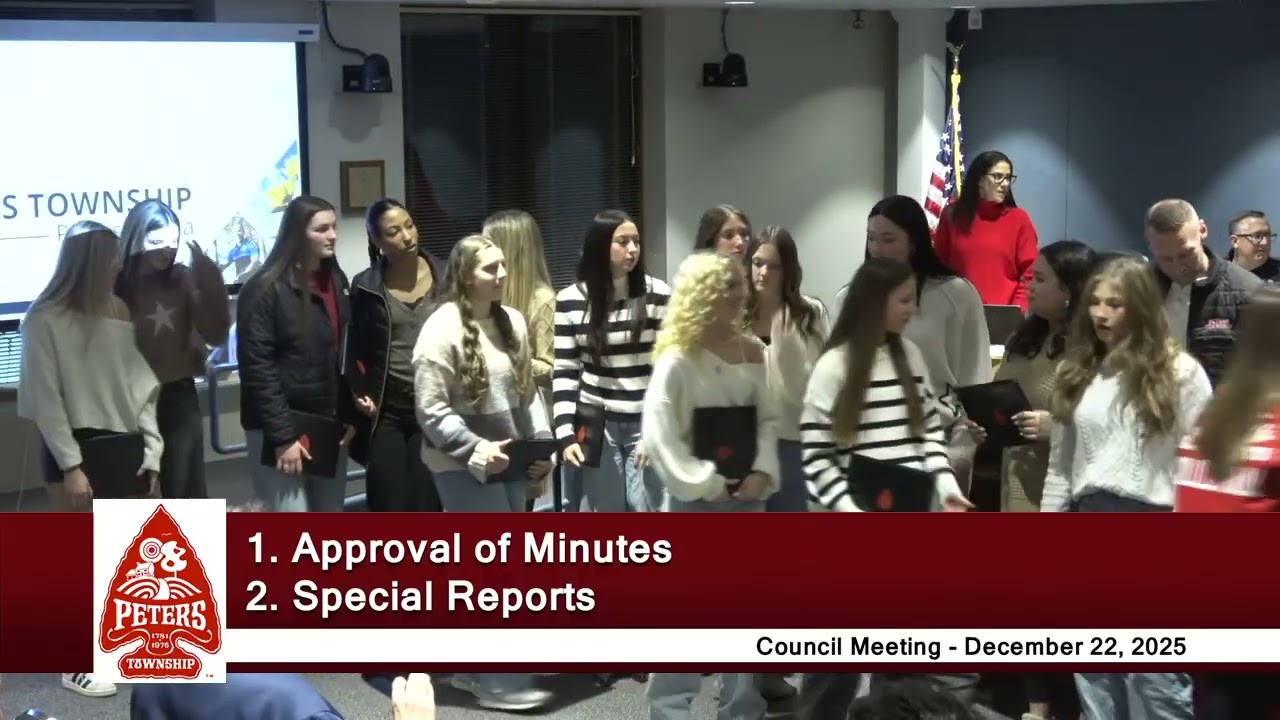 Peters Township Council - Regular Meeting - December 22, 2025