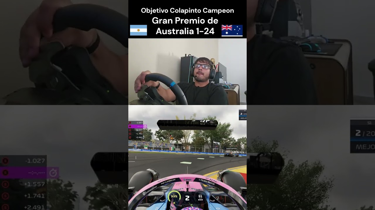 Vamos a sacar a Franco Colapinto Campeon de F1 Primera Carrera Australia