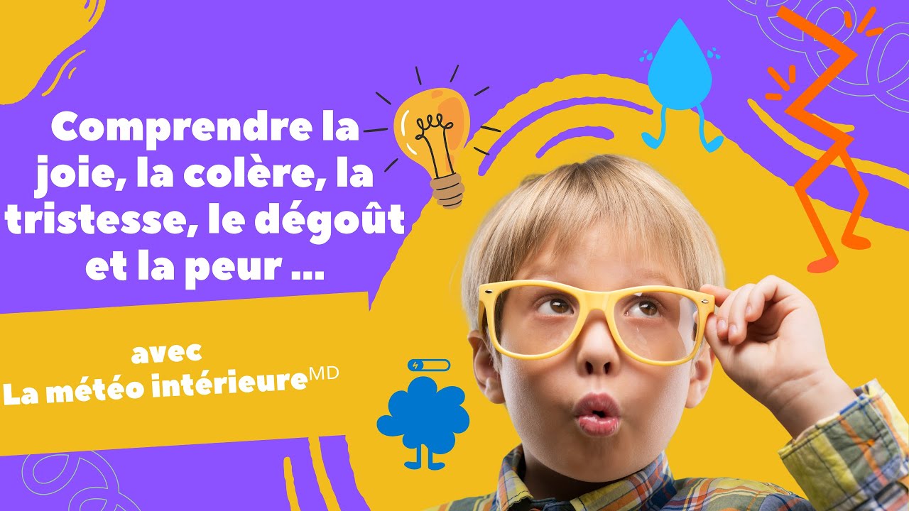 Comprendre la joie, la colère, la tristesse, le dégoût et la peur avec La météo intérieureᴹᴰ