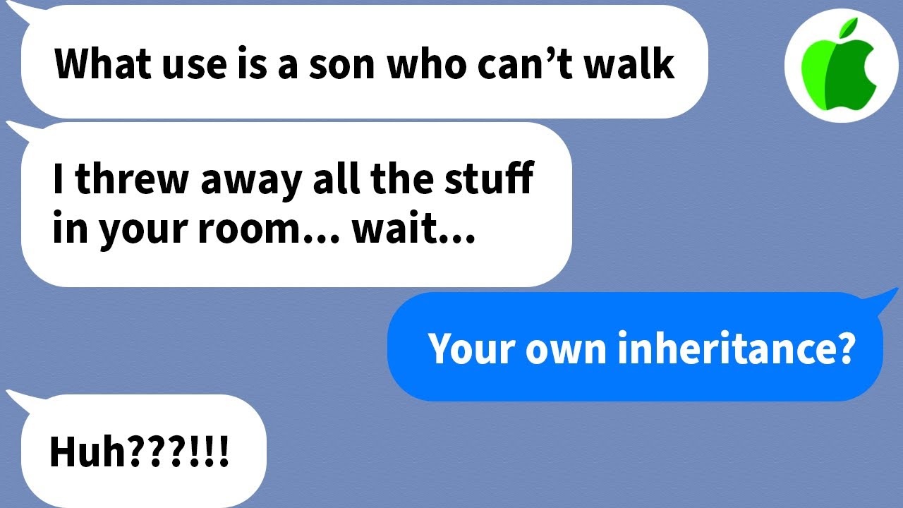 【Apple】My mom disowned me and threw away my stuff after a car crash me in a wheelchair!【Compilation】