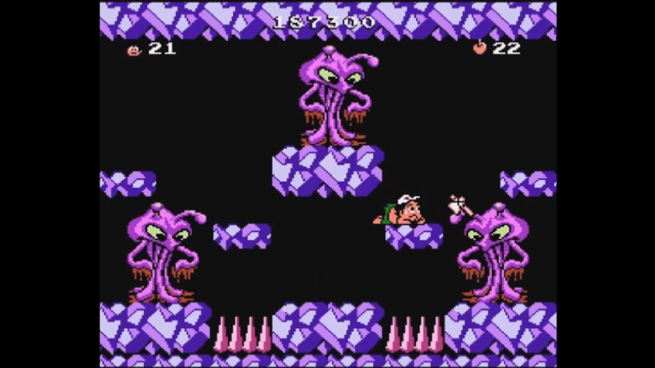 Adventure Island 3 (NES)(Todos Los Jefes)