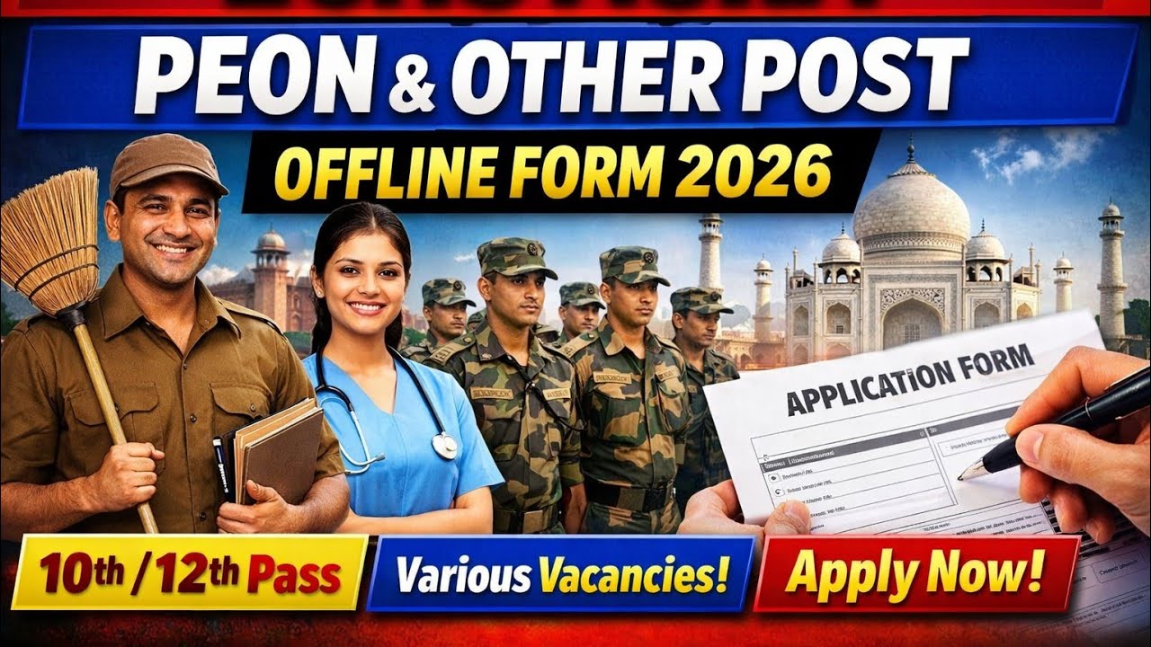 ECHS Agra Recruitment 2026 | Peon & Other Posts Offline Form | 25 Vacancies | Selection Process