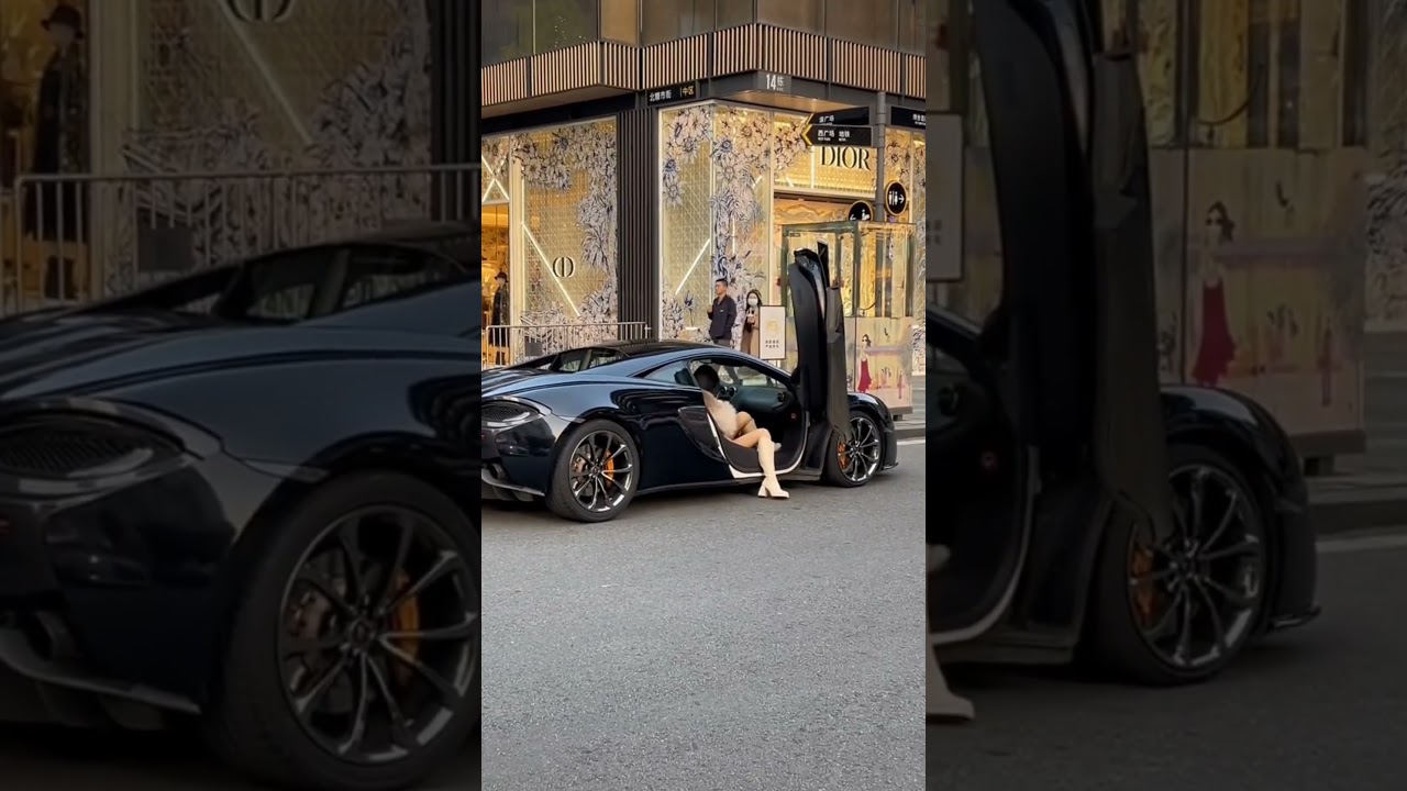 rich chinese couple #rich #supercars #shorts