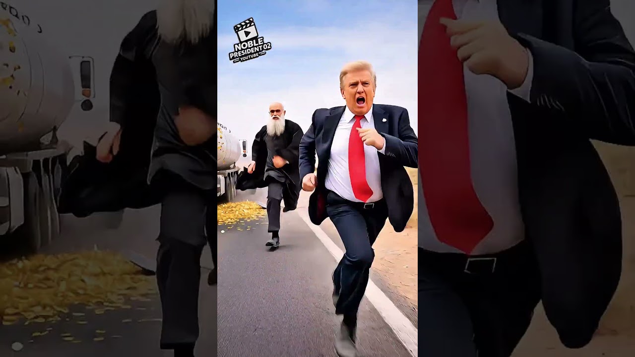 Unexpected Desert Meeting: Trump & Khamenei 😱🏜️ #shorts