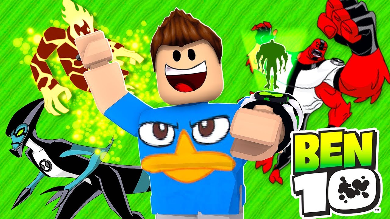 CONSEGUI O OMNITRIX DO BEN 10 E VIREI OS ALIENS NO ROBLOX!