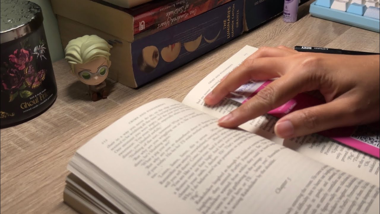 Late night read with me 🌙 | 50+ minutes real time | no talking, no music | page turning asmr