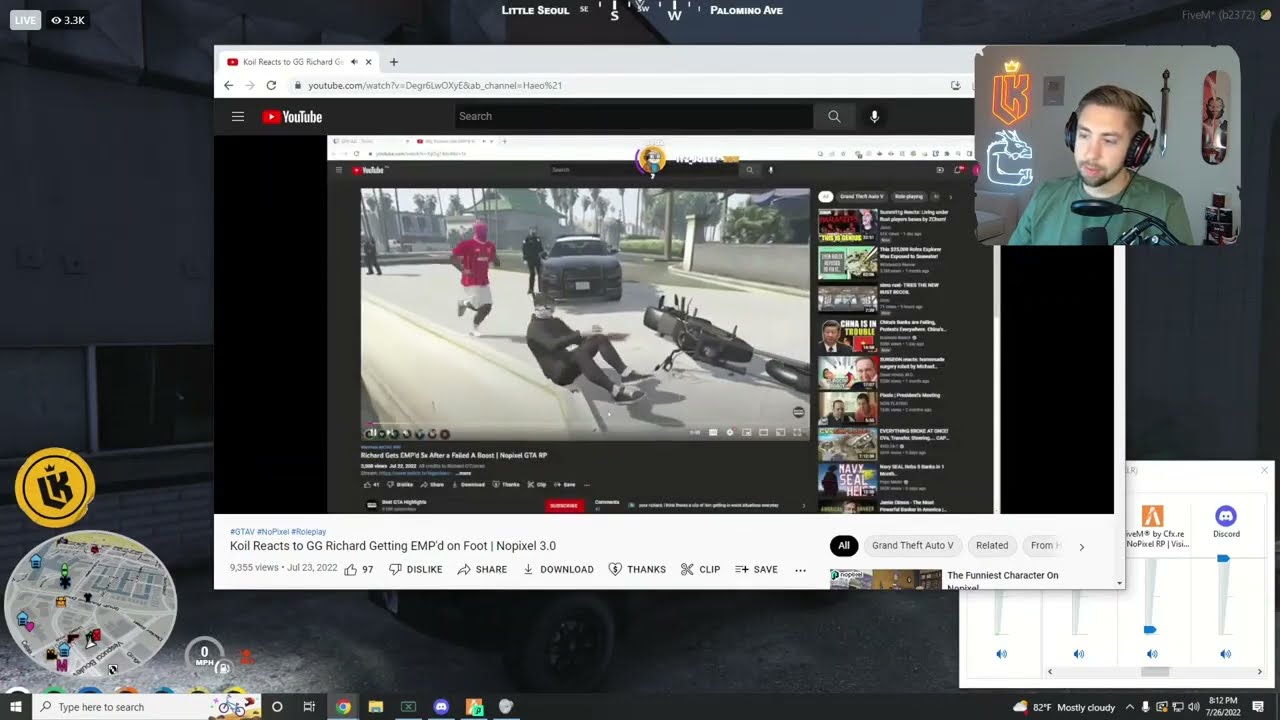 Kebun Reacts To Koil Reacting To The Richard EMP Incident | NoPixel GTA RP