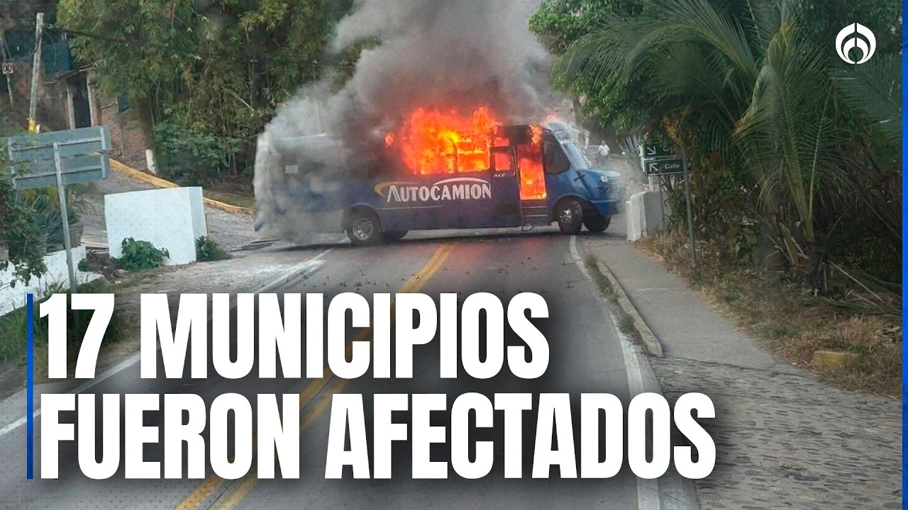 Autoridades de Jalisco confirman al menos 29 puntos con bloqueos y quema de vehículos
