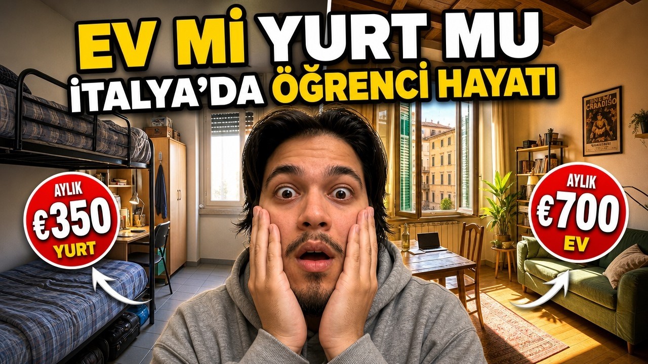 İTALYA'DA ÖĞRENCİ EVİ ZİYARETİ | Ev mi Yurt mu? Kiralar Ne Kadar ?