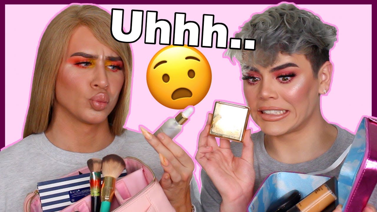 SWAPPING MAKEUP BAGS WITH A GERMAN MAKEUP ARTIST! | COHLSWORLD & MARVYNMACFNIFICENT
