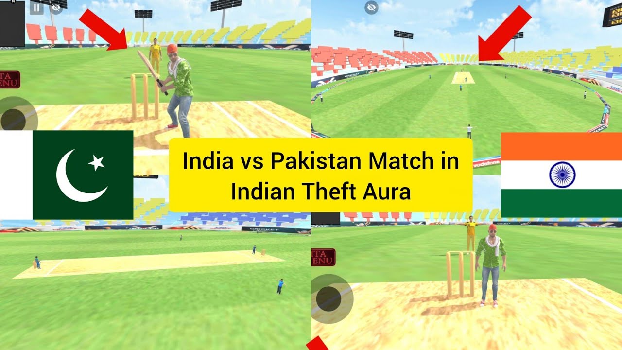 India vs Pakistan Cricket Match Gameplay | Indian Theft Auto Simulator 🤯