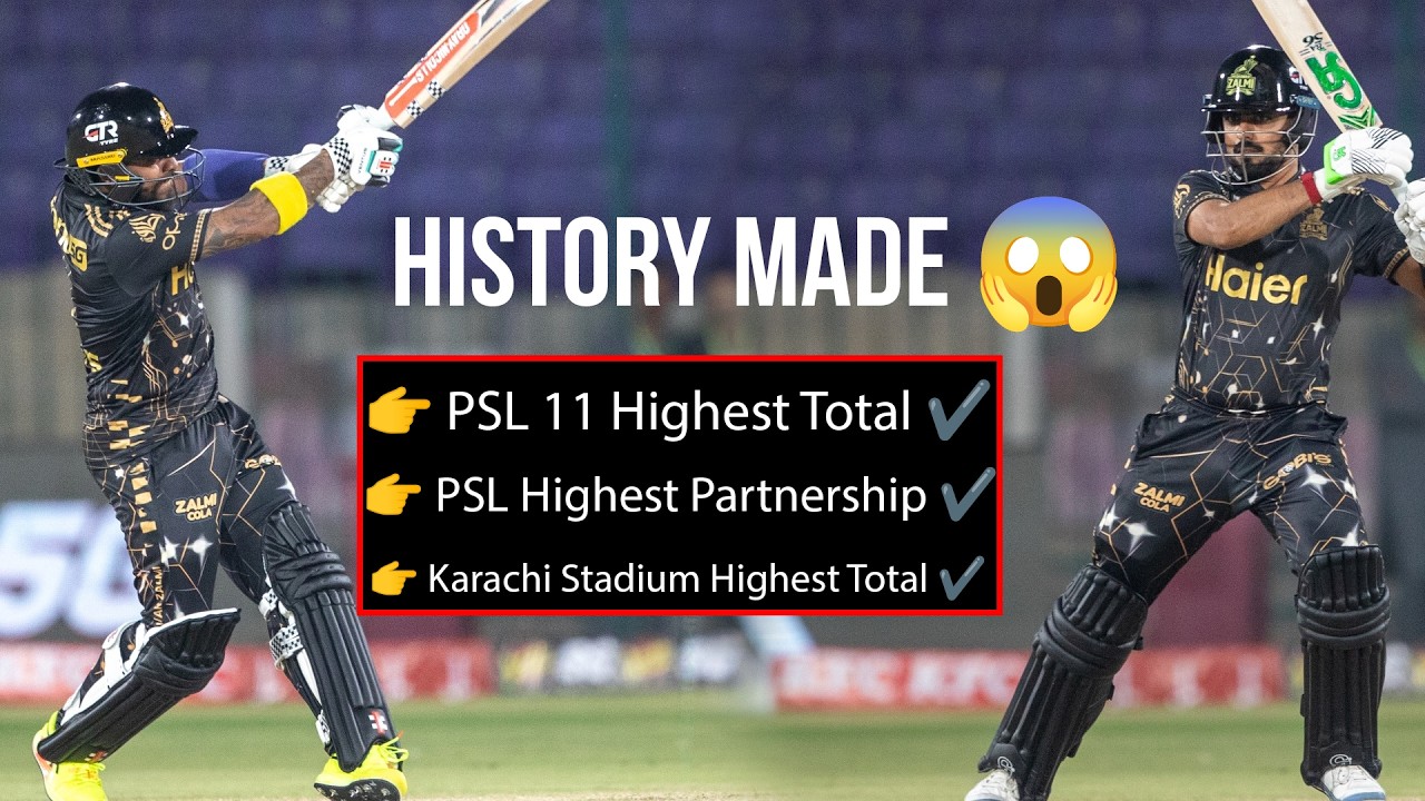 HISTORY MADE 😱 Peshawar Zalmi Rewrite PSL Records 💥