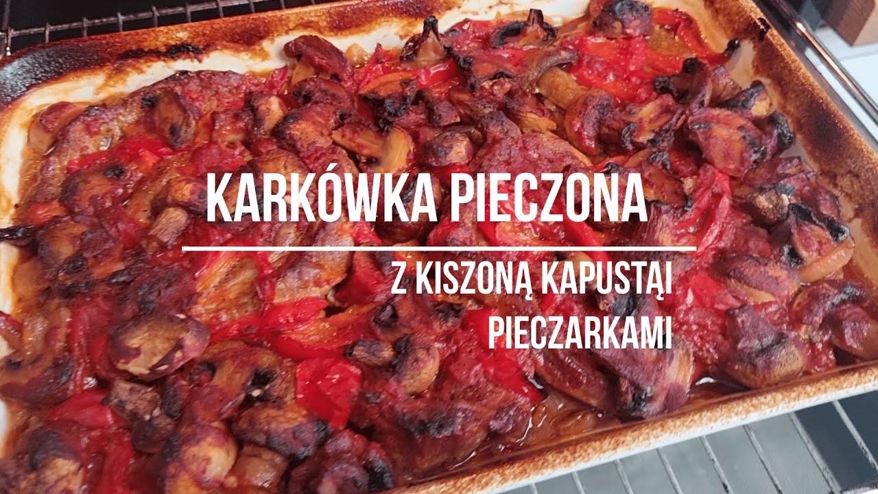 Takiej karkówki jeszcze nie jedliście, zapiekana z kapustą kiszoną, pieczarkami i papryką, mniam !!