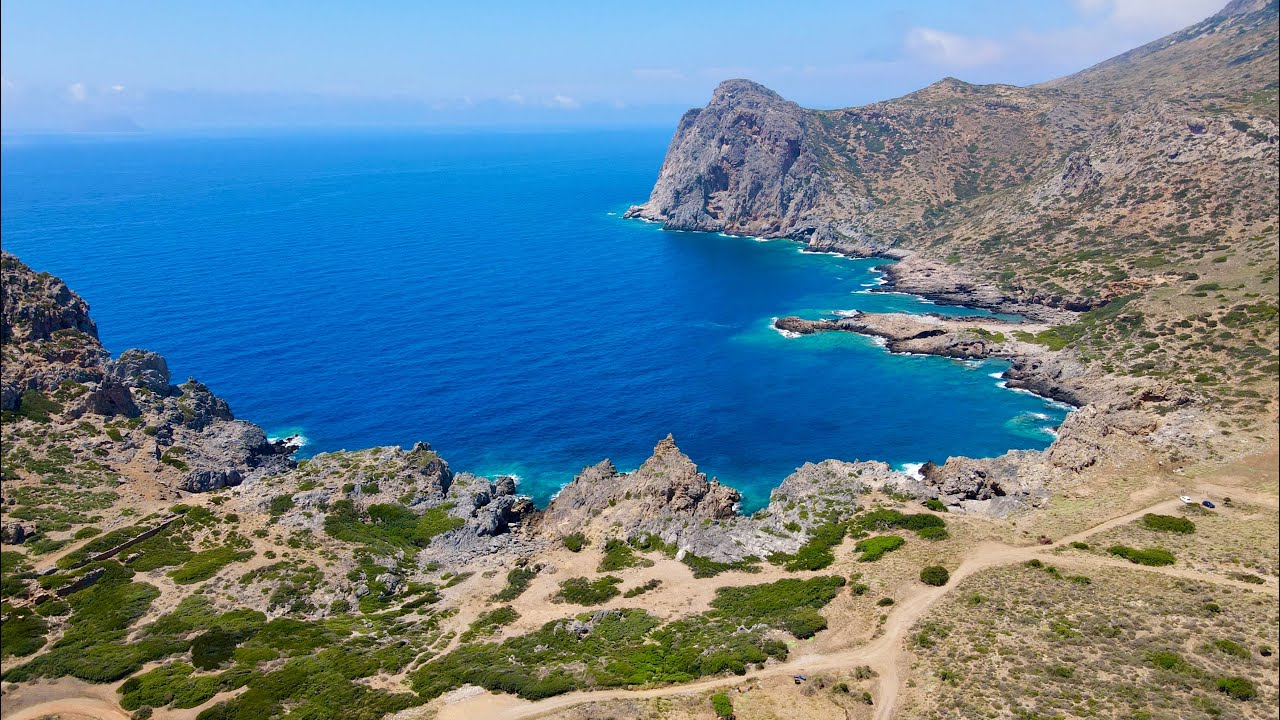 Crete from above - beautiful drone view (4K)