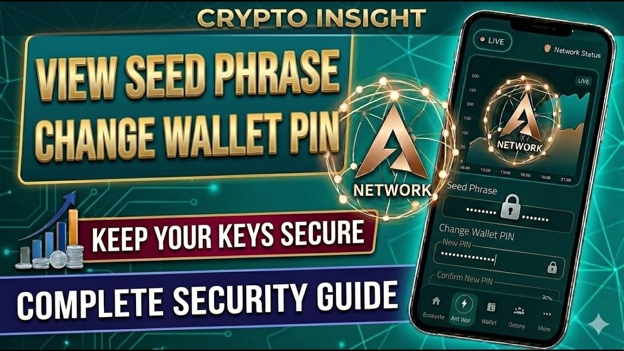How to View A Network Seed Phrase? | A Network Ka PIN Kaise Change Kare?