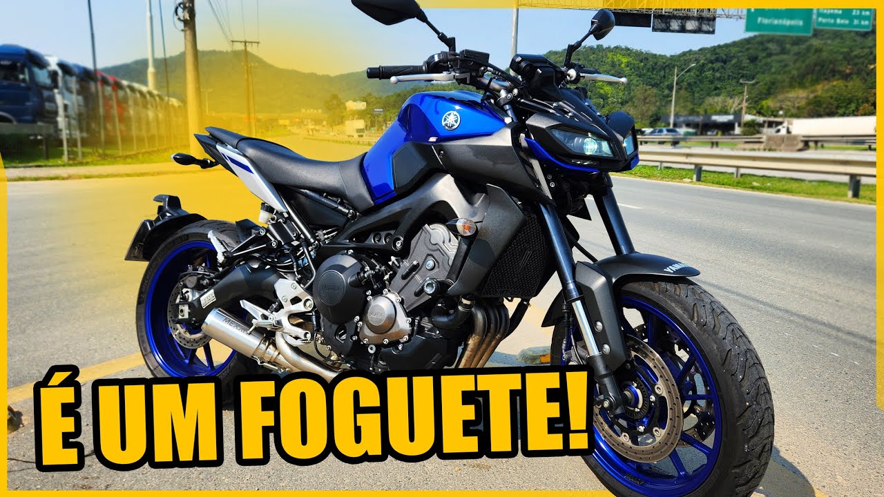 MOTO PERIGOSA E BRUTA QUE NÃO SERVE PRA INICIANTE *YAMAHA MT-09 ACELERANDO FORTE*