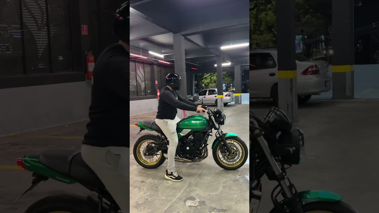 🏍️ Kawasaki Z650RS 💚✨ #Kawasaki #Z650RS #CafeRacerVibes #EstiloSobreRodas #MotoLife #duasrodas