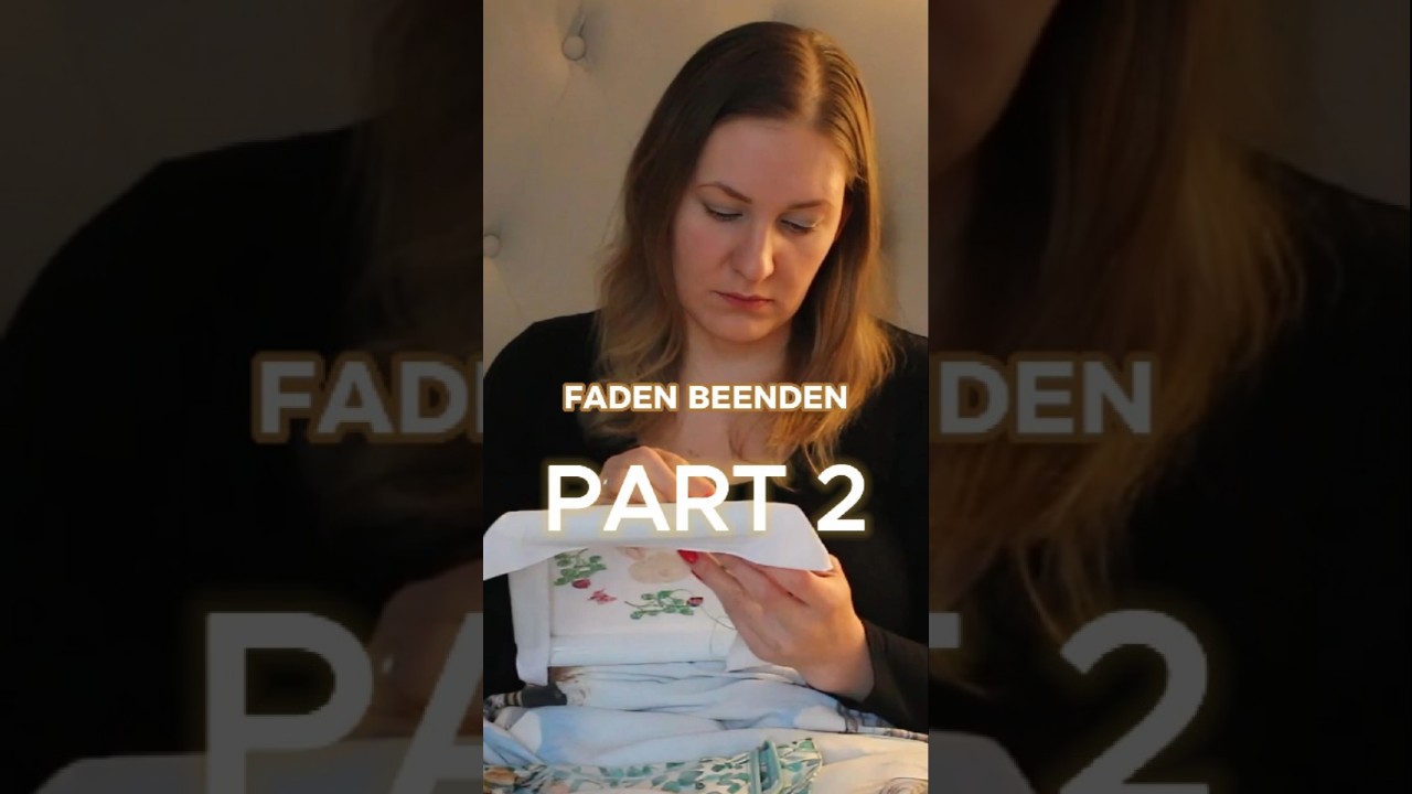 Faden OBEN beenden | Kreuzsticken #crossstitchforbeginners #embroidery #short #tutorial #flosstube