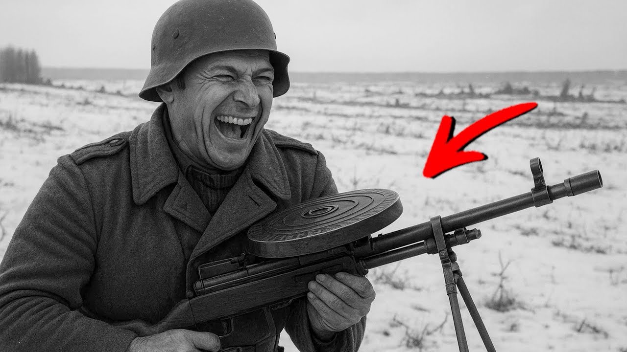 Němci se smáli kulometu Děgtjareva... Ale pak Gromov začal kosit je jednoho po druhém!