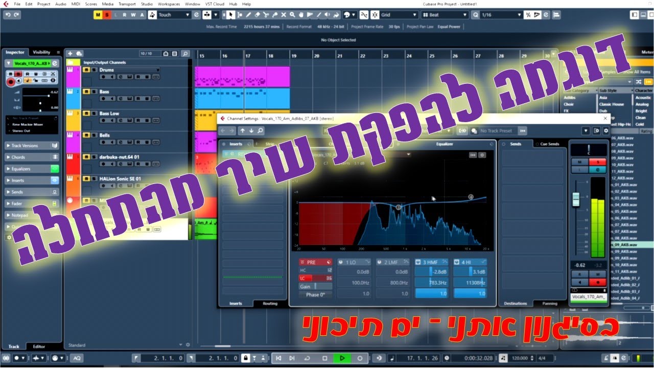 מדריך קיובייס - הפקת שיר מהתחלה