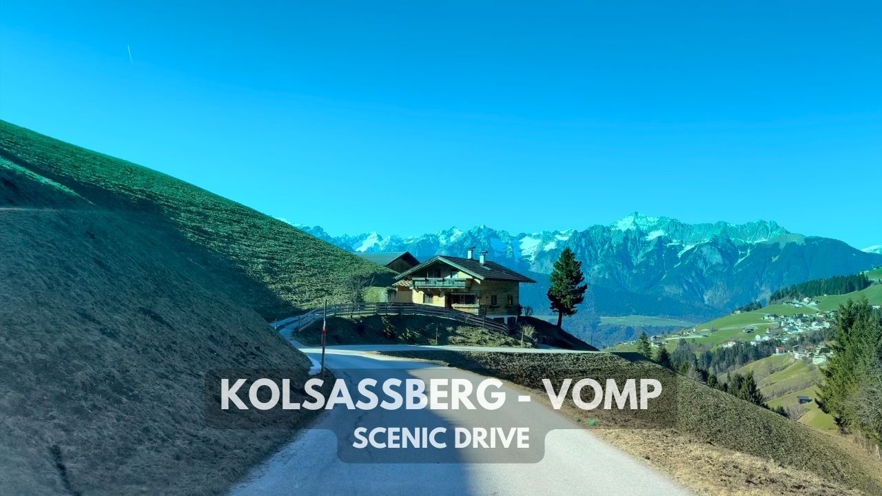 🇦🇹 Koslassberg - Vomp - Jenbach | Scenic Experimental Alpine Drive | Tirol, Austria