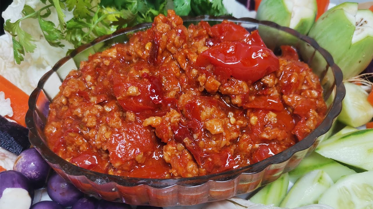 น้ำพริกอ่อง สูตรชาวเหนือ อร่อยด้วยเทคนิคง่ายๆ Thai Northern Style Chilli Paste