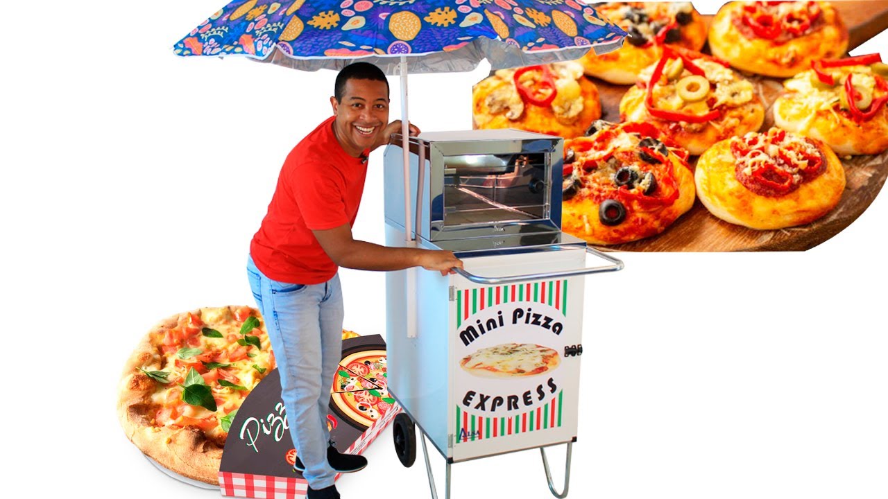 Carrinho de Vender Mini Pizza | Seja seu Próprio CHEFE
