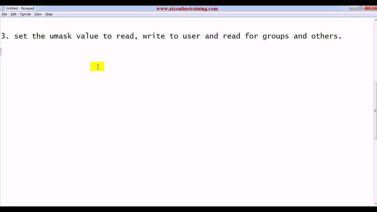 umask command