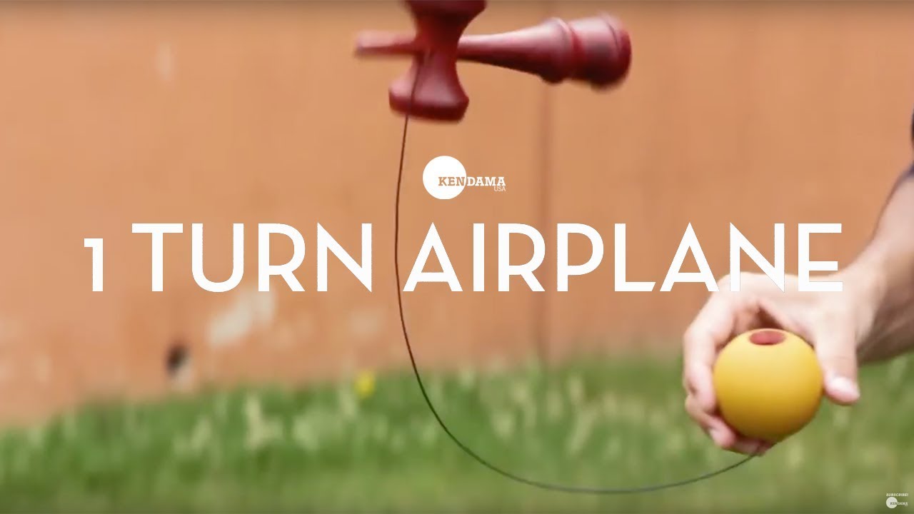 Kendama USA - Trick Tutorial - Intermediate - One Turn Airplane
