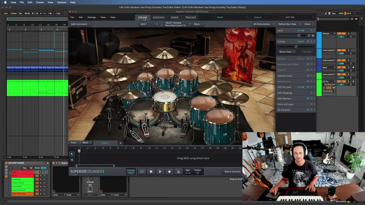 Сравнение Superior Drummer 3 SDX: Progressive Foundry против Death & Darkness для производства ме...