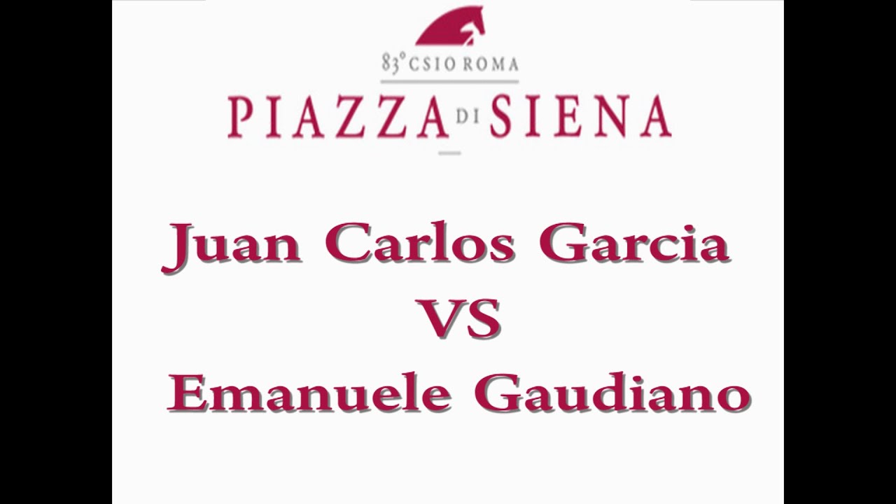 Juan Carlos Garcia VS Emanuele Gaudiano - Piazza Di Siena 2015 - Small Grand Prix 155
