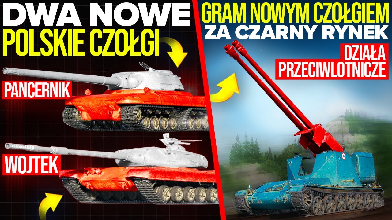 2 NOWE POLSKIE CZOŁGI - PANCERNIK i WOJTEK! CZARNY RYNEK - GRAM SFAC 105!