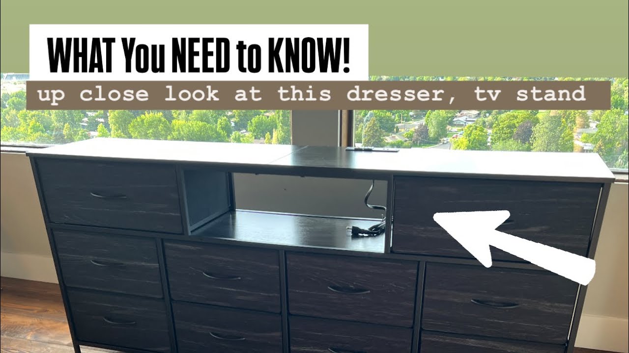 WATCH ME ASSEMBLE! Furnulem Dresser with LED Lights & Power Outlet