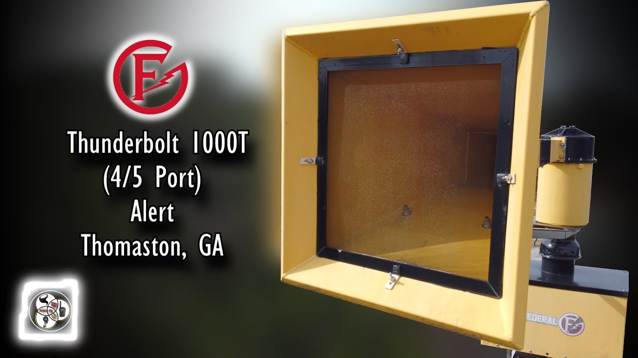 Federal Signal Thunderbolt 1000T 4/5 Port Siren Test - Alert - Thomaston, GA