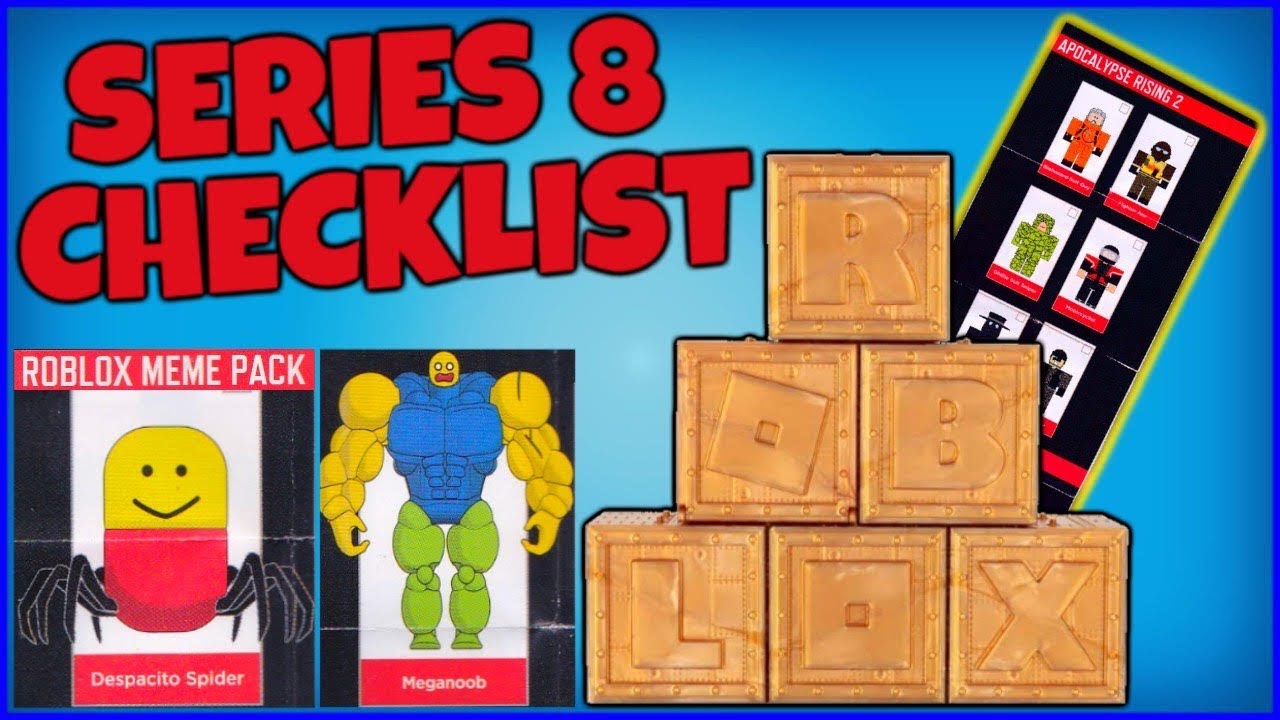 CHECKLIST for Roblox Toys SERIES 8! Meme Pack, Jailbreak Car
