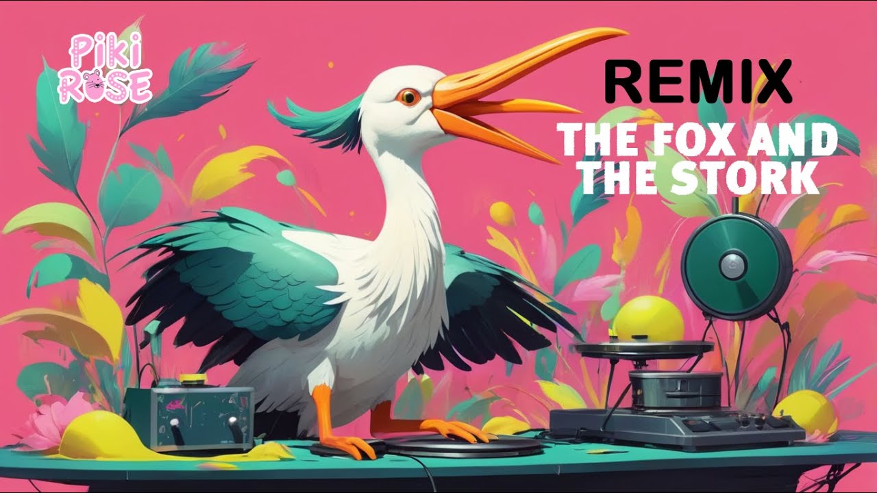 🎤🦊🦩🎵 The Fox and the Stork - Remix of the Fable of Jean de La Fontaine 🎶