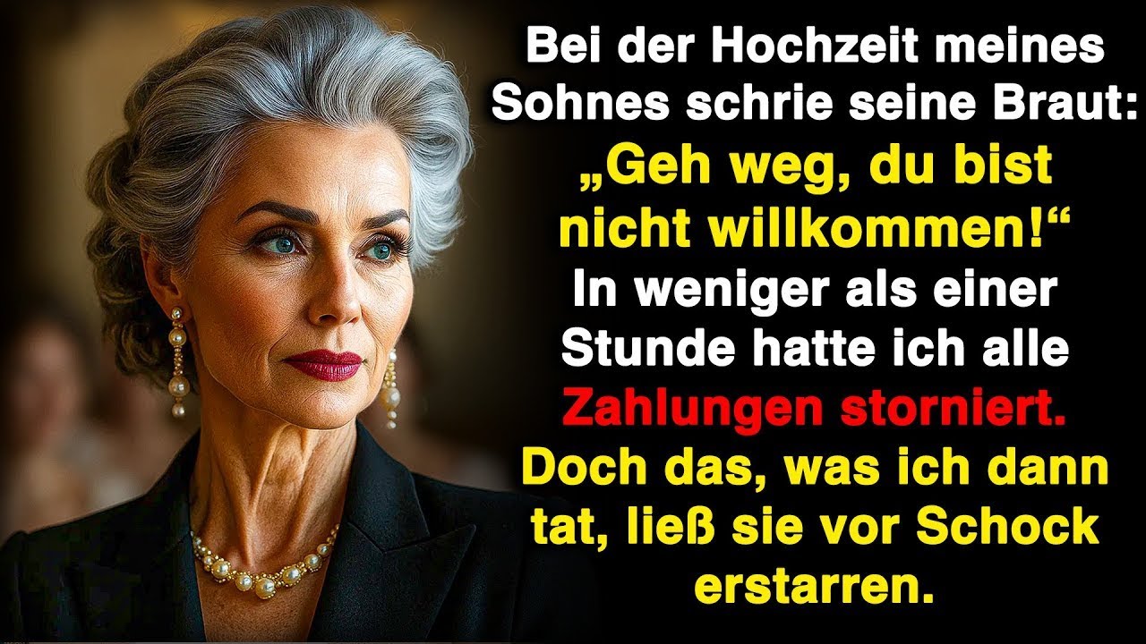 Bei der Hochzeit meines Sohnes schickte mich die Braut weg! Ich stornierte alle Zahlungen und