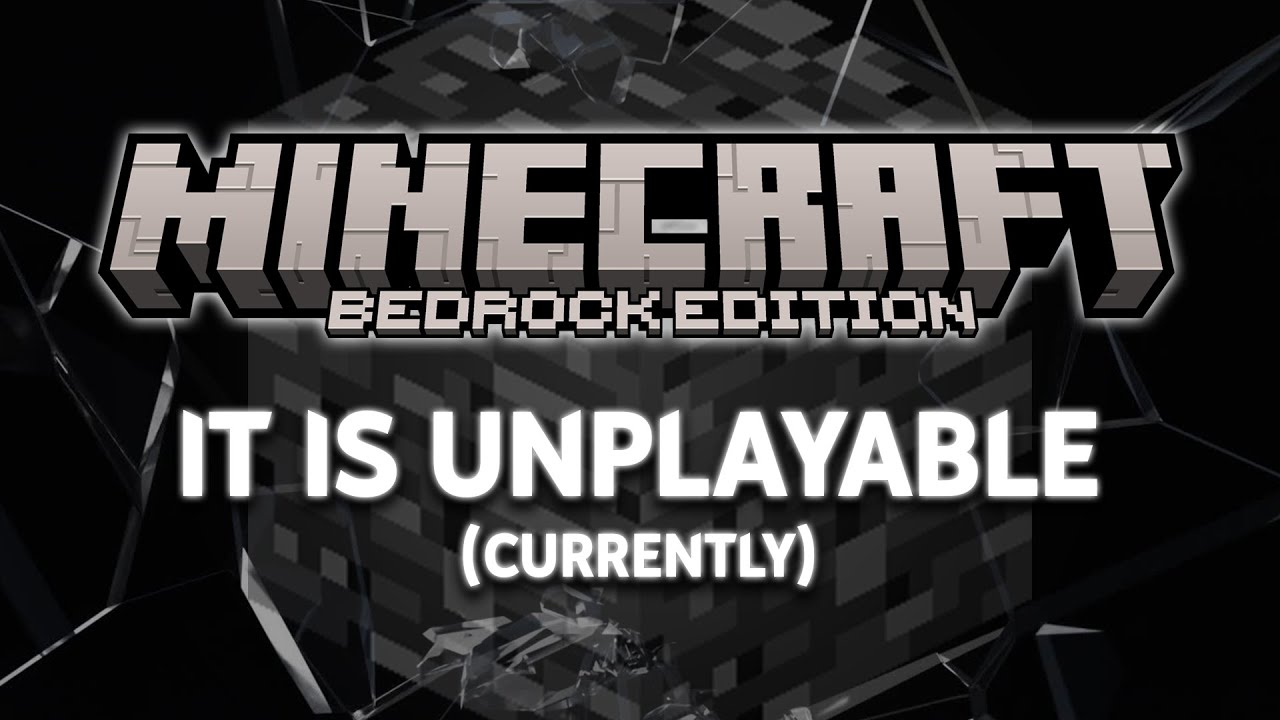 Minecraft Bedrock Is So Broken It's Unplayable
