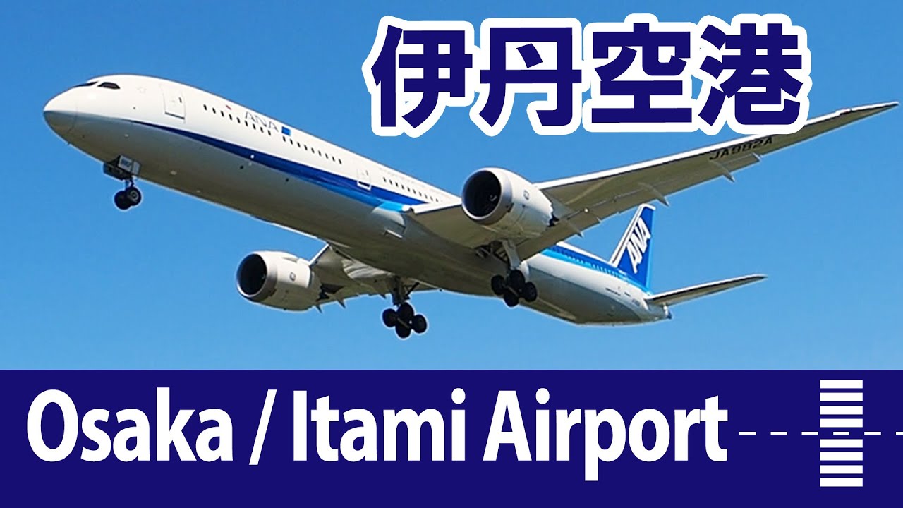 伊丹空港・飛行機動画 ／ Osaka / Itami Airport, Plane Spotting ／ Stream 2024 ／ JAPAN （大阪国際空港・千里川土手）