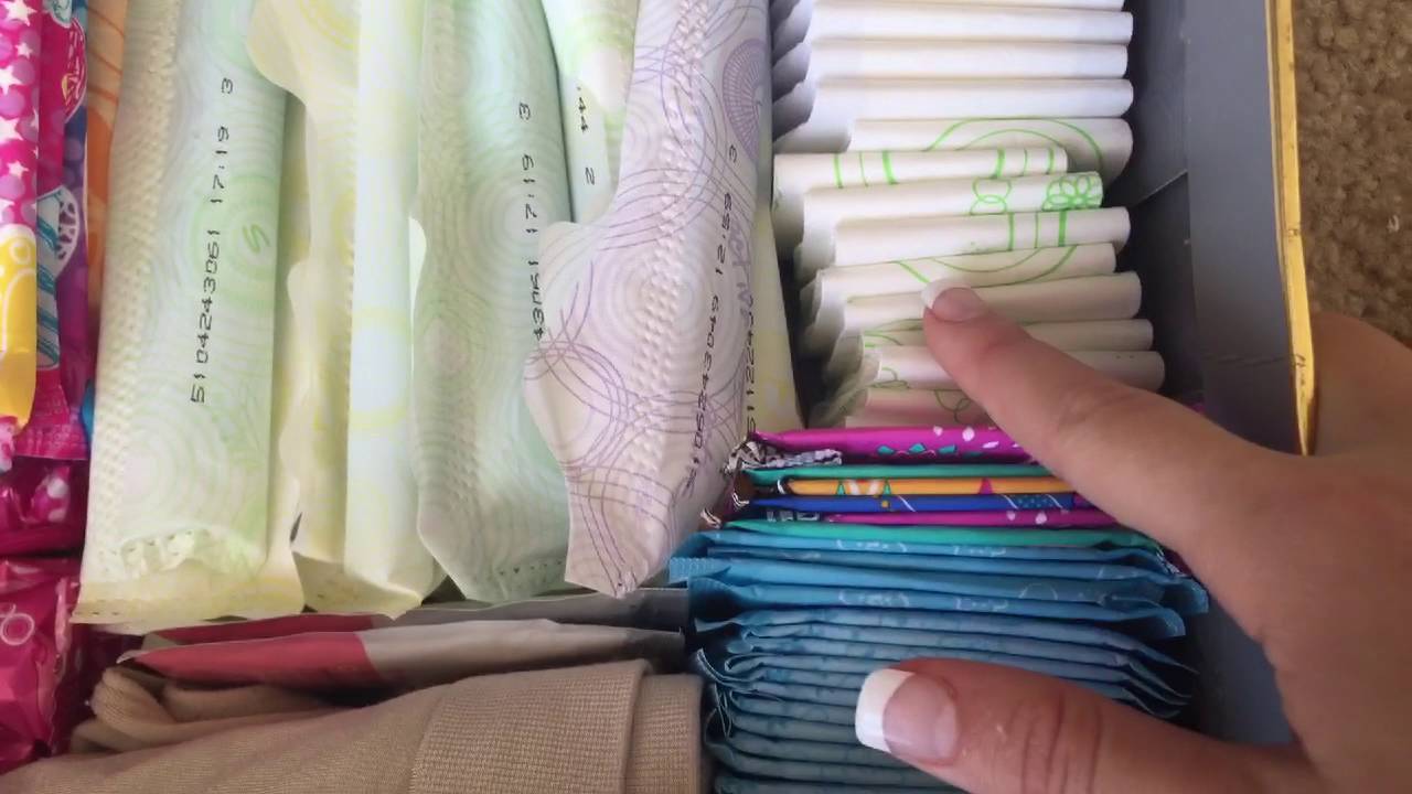 My moms updated period storage!!
