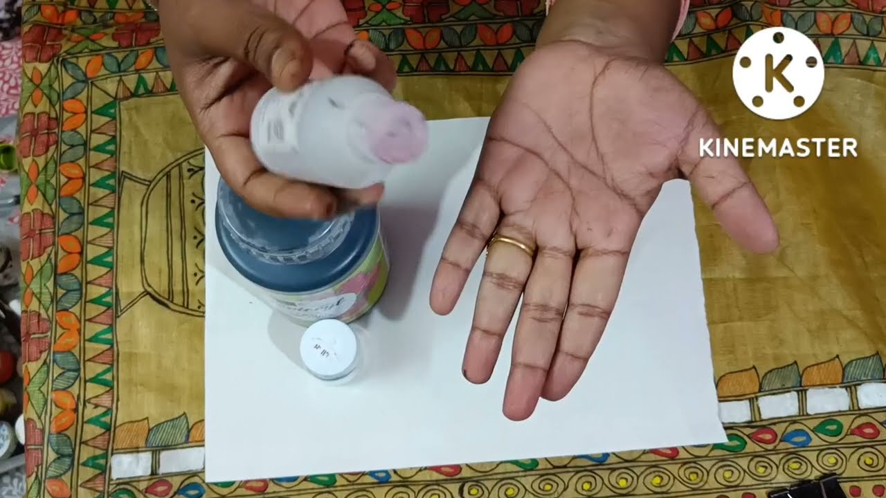 Fabric painting ke liye colour kaise mix kare