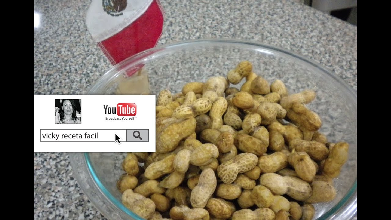 CACAHUATES COCIDOS | Vicky Receta Facil