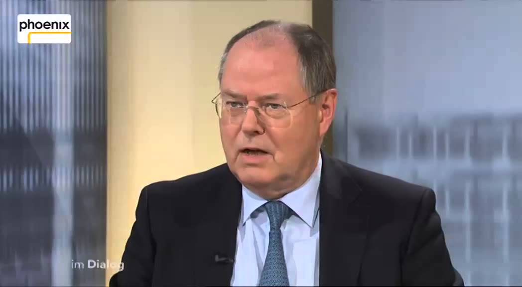 Im Dialog: Alfred Schier mit Peer Steinbrück