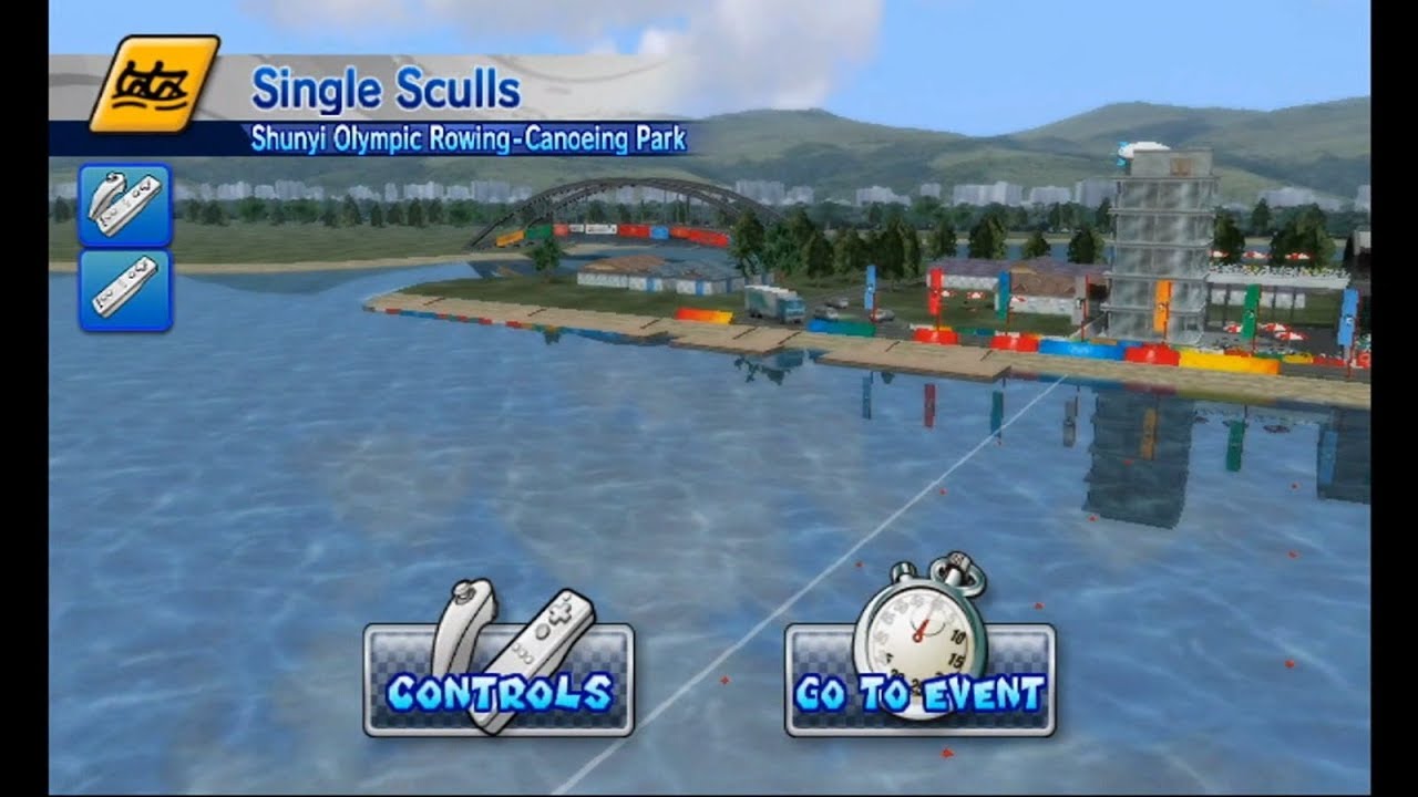 Mario & Sonic at The Olympic Games (Beijing 2008) - Single Match - Rowing - Single Sculls