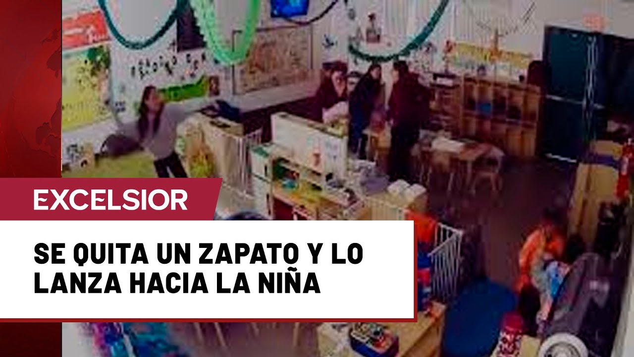 Cuidadora en jardín de niños golpea a niña con un zapato y se burla
