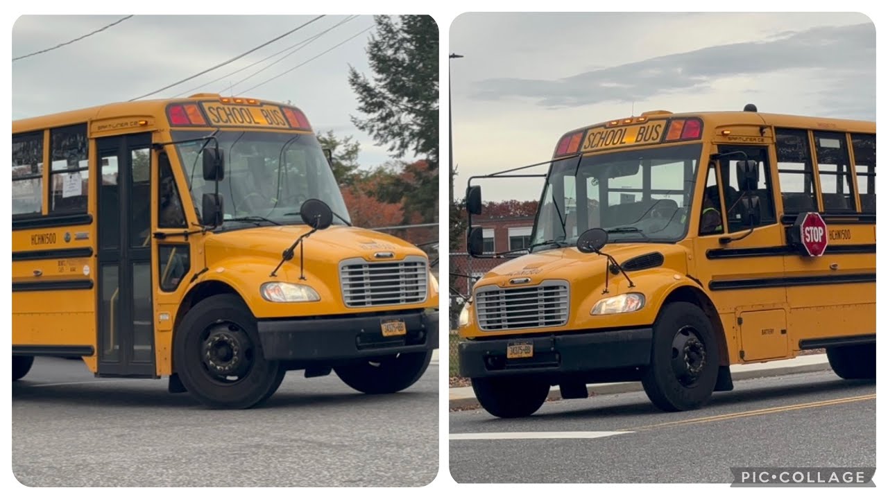 First Student 2017 Thomas C2 School Bus HCHN1500 Passing By (6.7L Cummins) (11/14/25)