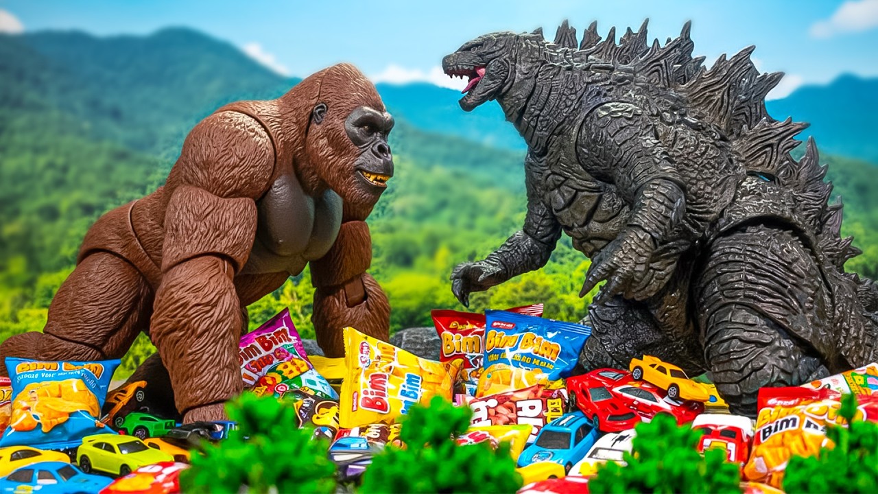 Godzilla vs King Kong Collection - Dinosaur Attack | Stegosaurus Vs Indoraptor, T-REX,Stegosaurus